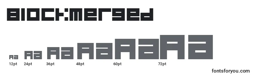 Размеры шрифта BlockMerged