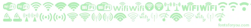 Wifi Font – Green Fonts