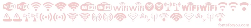 Fonte Wifi – fontes cor-de-rosa