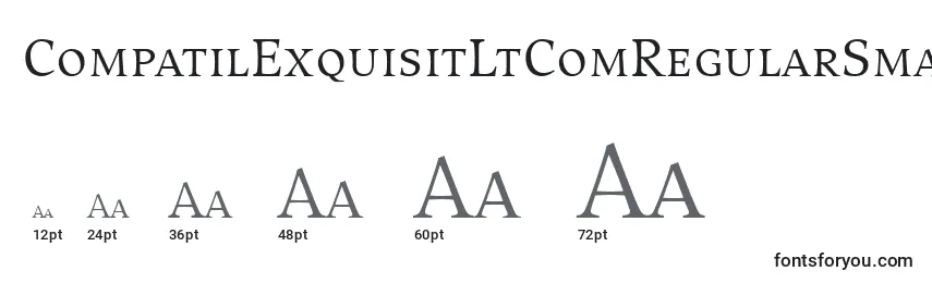 CompatilExquisitLtComRegularSmallCaps Font Sizes