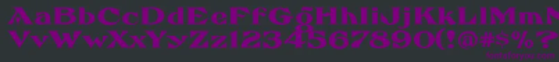 FhaefcanEccentricFrenchFreeware Font – Purple Fonts on Black Background
