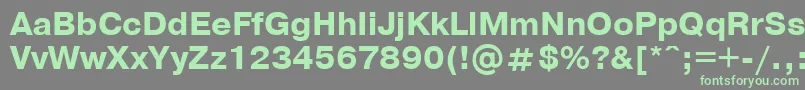 フォントPrg3 – 灰色の背景に緑のフォント