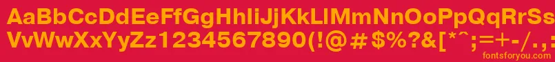 Prg3 Font – Orange Fonts on Red Background