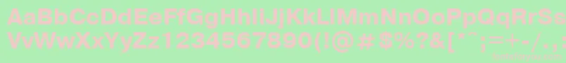 Prg3 Font – Pink Fonts on Green Background