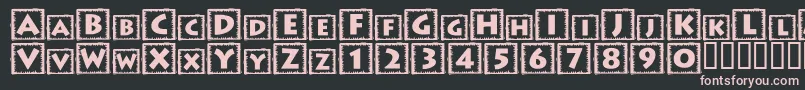 TacoBox Font – Pink Fonts on Black Background