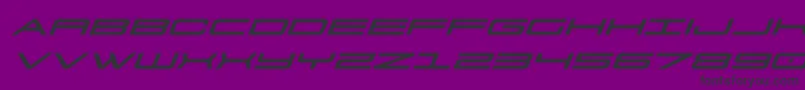 911porschav3expandital Font – Black Fonts on Purple Background