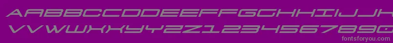911porschav3expandital-Schriftart – Graue Schriften auf violettem Hintergrund