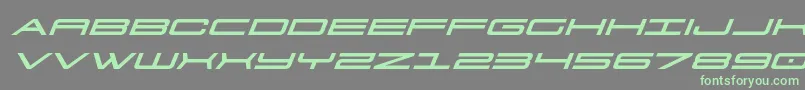 911porschav3expandital Font – Green Fonts on Gray Background