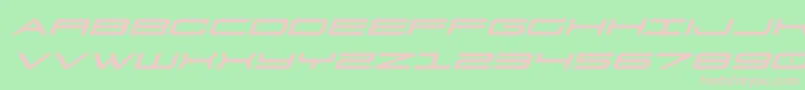 911porschav3expandital Font – Pink Fonts on Green Background