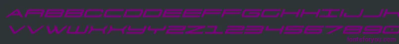 911porschav3expandital Font – Purple Fonts on Black Background