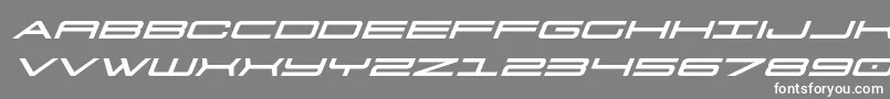 911porschav3expandital Font – White Fonts on Gray Background