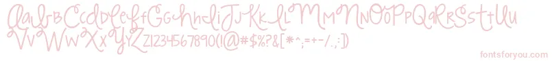 Kgstrawberrylimeade Font – Pink Fonts on White Background