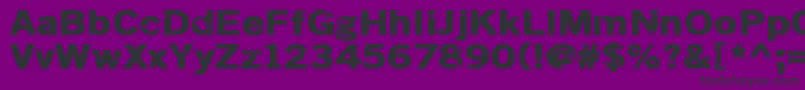 Czcionka Dsiodrer2 – czarne czcionki na fioletowym tle
