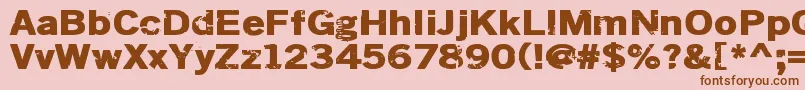 Más sobre la fuente Dsiodrer2 fuente Dsiodrer2 – Fuentes Marrones Sobre Fondo Rosa