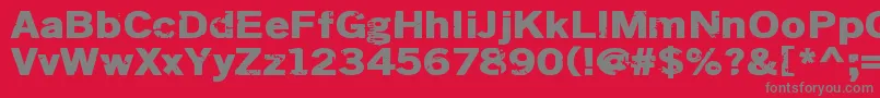 More about Dsiodrer2 Font Dsiodrer2 Font – Gray Fonts on Red Background