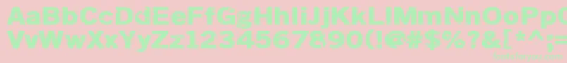 Dsiodrer2 Font – Green Fonts on Pink Background