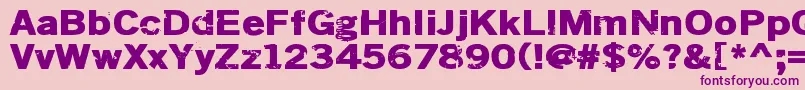 Dsiodrer2-Schriftart – Violette Schriften auf rosa Hintergrund