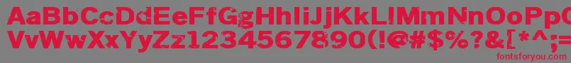 Dsiodrer2 Font – Red Fonts on Gray Background