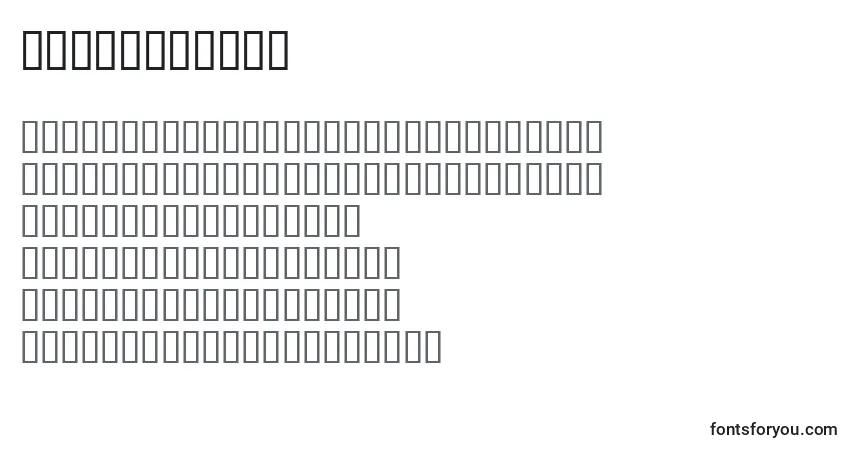 Шрифт Technicbold – алфавит, цифры, специальные символы