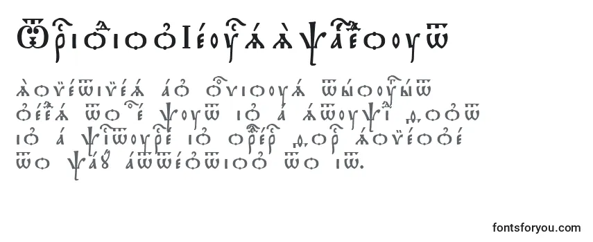 Обзор шрифта TriodionIeucsSpacedout