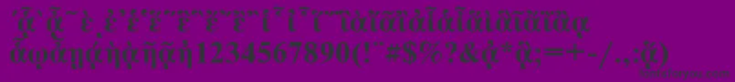 NewtonpgttBold Font – Black Fonts on Purple Background