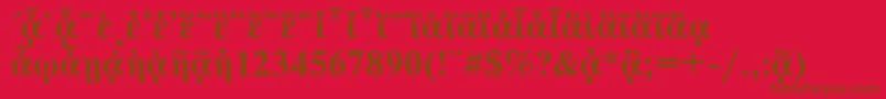 Lisätietoja NewtonpgttBold-fontista NewtonpgttBold-fontti – ruskeat fontit punaisella taustalla