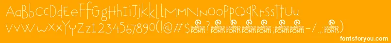More about DkTobu Font DkTobu Font – White Fonts on Orange Background