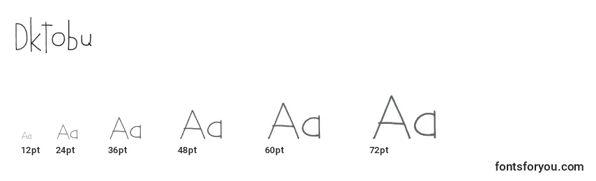 Размеры шрифта DkTobu