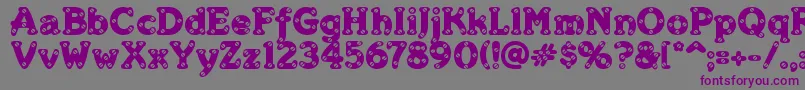 Merkins Font – Purple Fonts on Gray Background