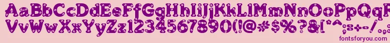 Merkins Font – Purple Fonts on Pink Background