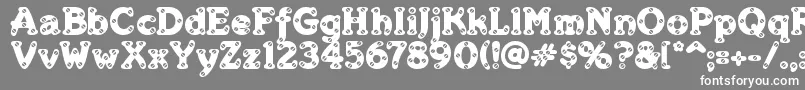 Merkins Font – White Fonts on Gray Background