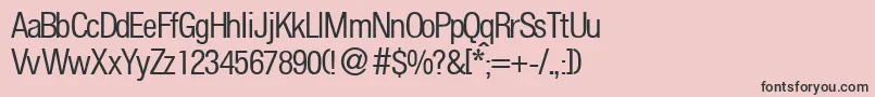 FoldersmalldbNormal Font – Black Fonts on Pink Background