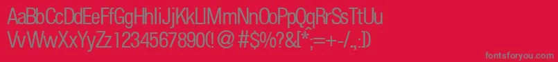 FoldersmalldbNormal Font – Gray Fonts on Red Background