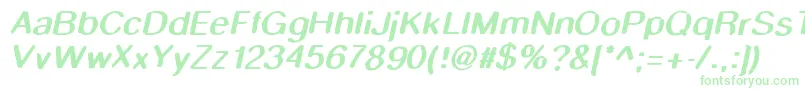 フォントSmudgestickoblique – 緑のフォント