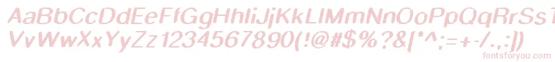 Smudgestickoblique Font – Pink Fonts on White Background