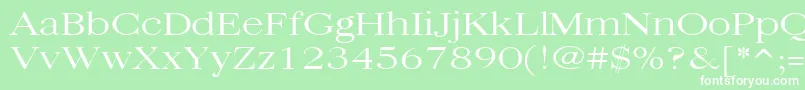 Quantasbroadlight Font – White Fonts on Green Background