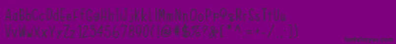 Bkobiii Font – Black Fonts on Purple Background