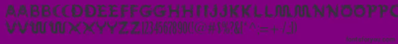 Mythos Font – Black Fonts on Purple Background