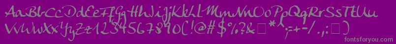 Подробнее о шрифте AnkeCalligraphicFg Шрифт AnkeCalligraphicFg – серые шрифты на фиолетовом фоне