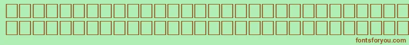 fuente ArrowsseRegular – Fuentes Marrones Sobre Fondo Verde