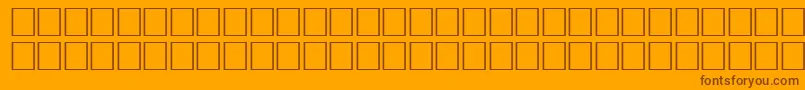 ArrowsseRegular Font – Brown Fonts on Orange Background