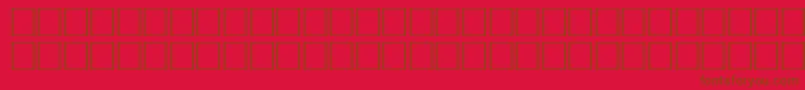 Police ArrowsseRegular – polices brunes sur fond rouge