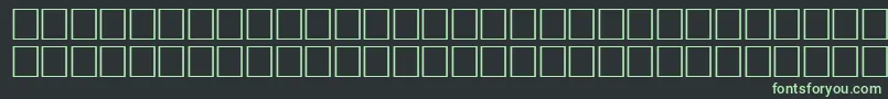 フォントArrowsseRegular – 黒い背景に緑の文字