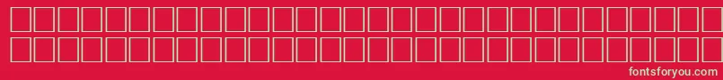 Czcionka ArrowsseRegular – zielone czcionki na czerwonym tle