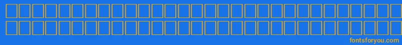 ArrowsseRegular Font – Orange Fonts on Blue Background