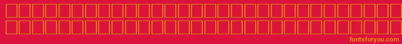 ArrowsseRegular Font – Orange Fonts on Red Background