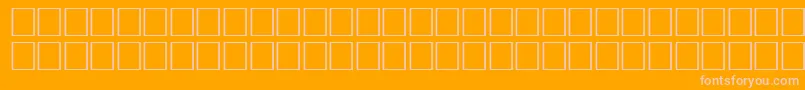 Fonte ArrowsseRegular – fontes rosa em um fundo laranja