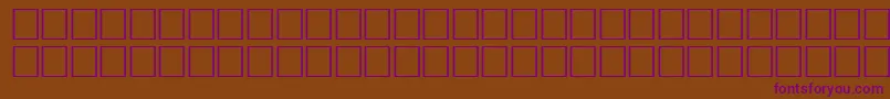 ArrowsseRegular-Schriftart – Violette Schriften auf braunem Hintergrund