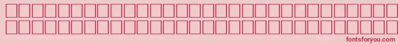 ArrowsseRegular Font – Red Fonts on Pink Background
