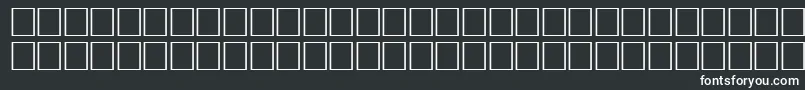 Fonte ArrowsseRegular – fontes brancas em um fundo preto